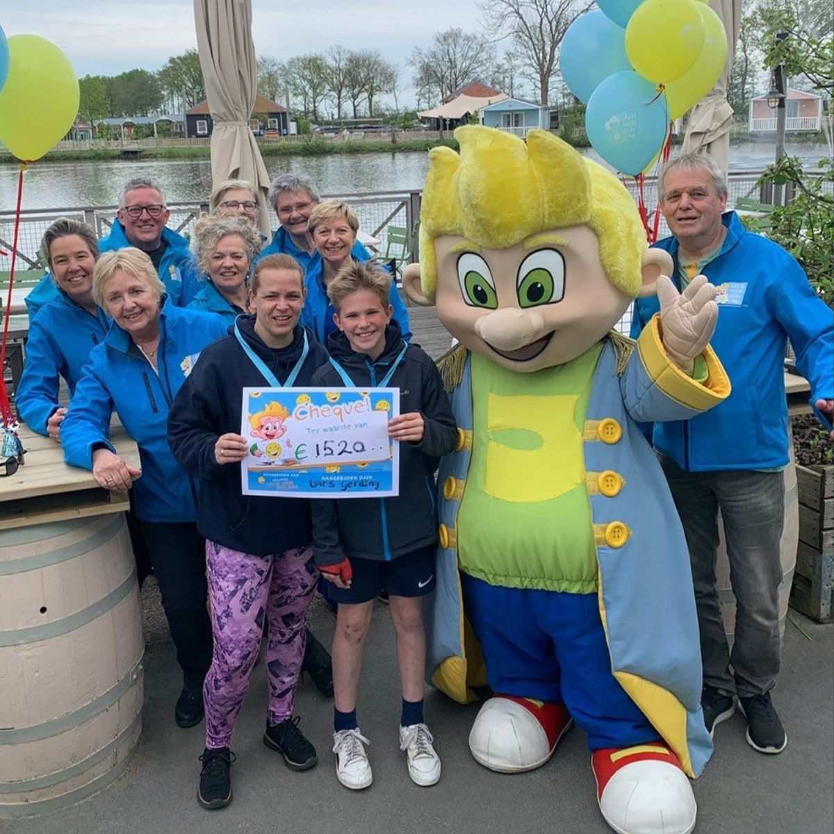 Lars en Wendy fietsen voor lach voor een dag