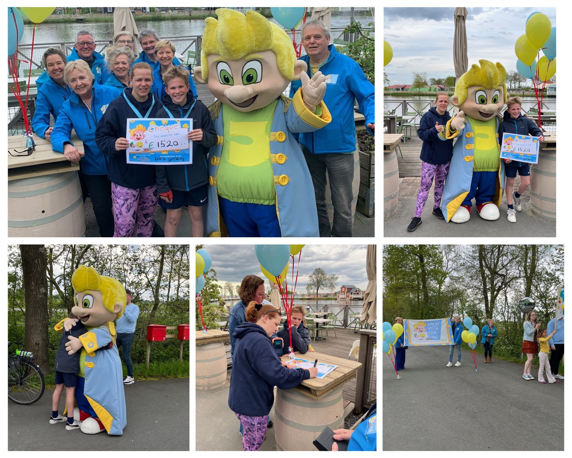Lars en Wendy fietsen voor lach voor een dag 1520 euro bij elkaar