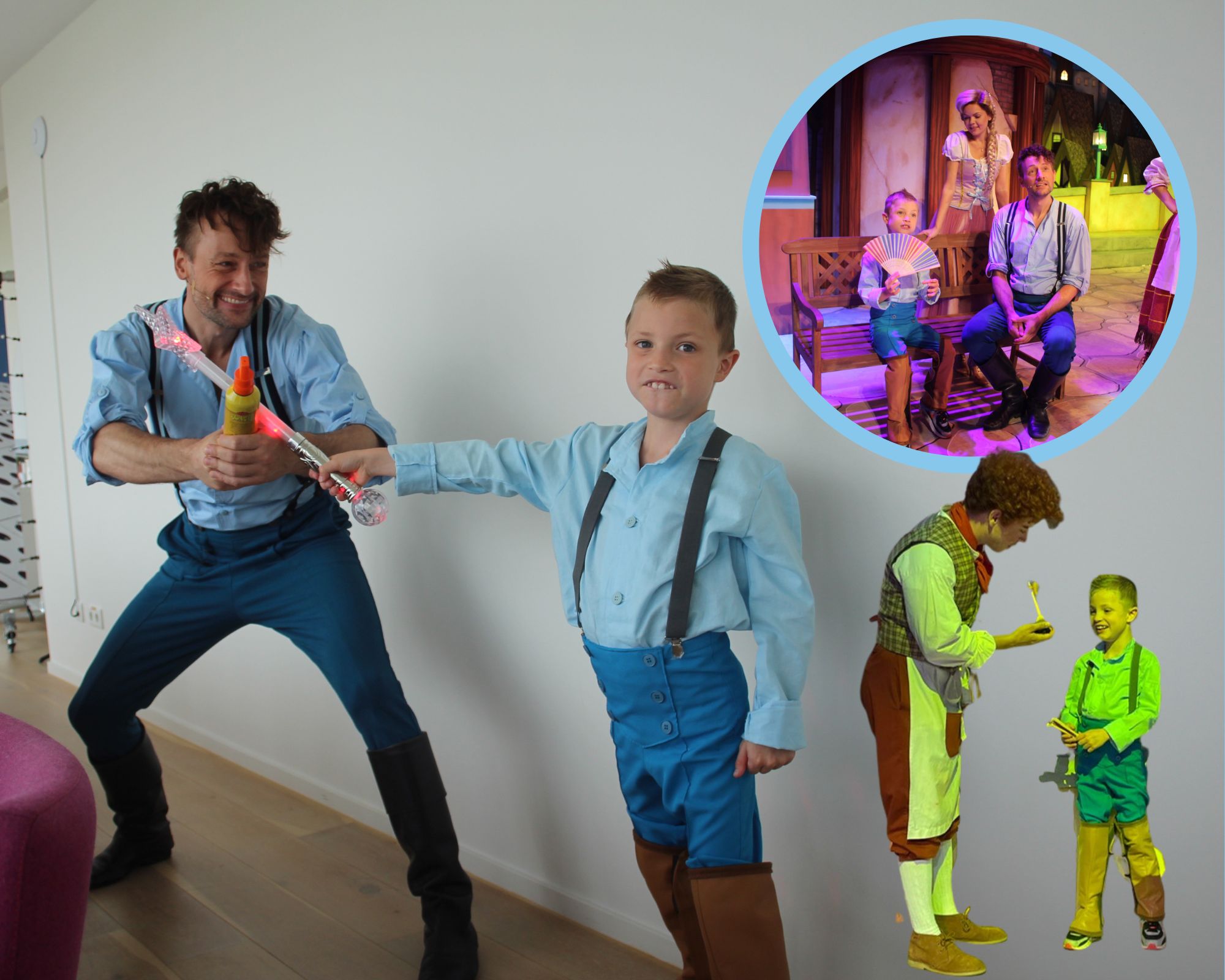 Tim fotocollage lach voor een dag