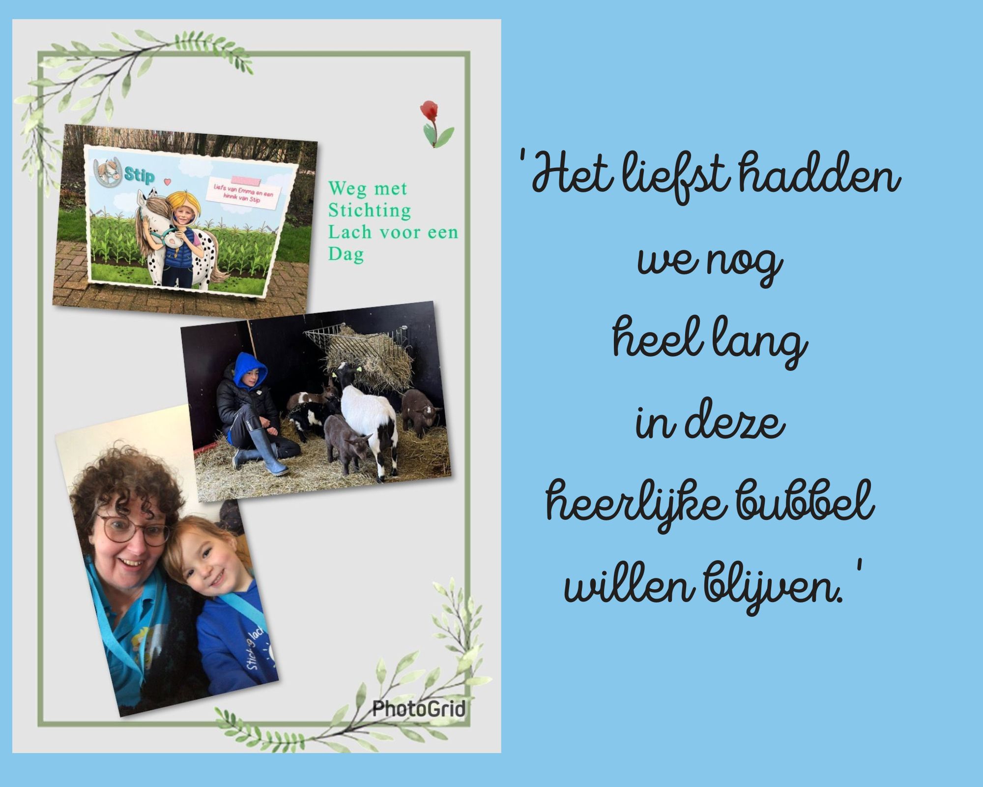 lachvoor een dag fotocollage Bente 8